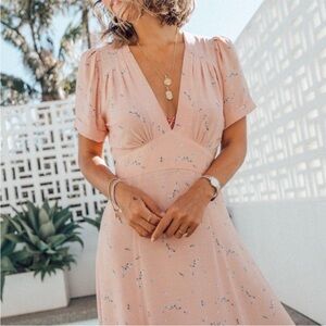 Auguste The Label Clementine Bonne Midi Dress Blush 2